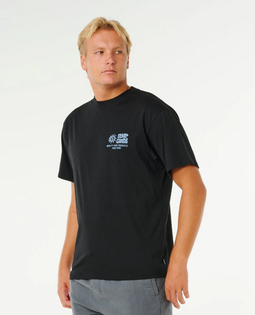Rip Curl Pacific Rinse Glass Off Tshirt Black