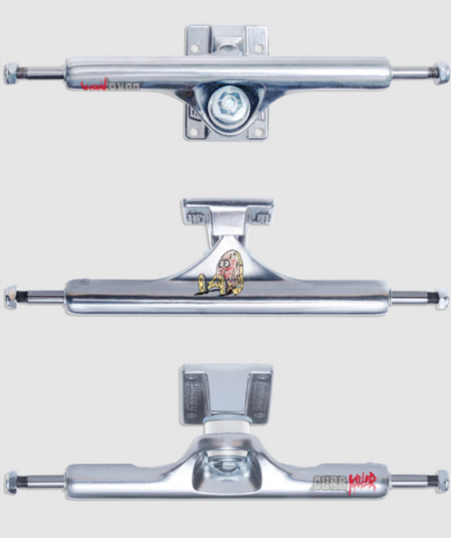 Slappy ST1 Inverted Hollow Curb Killers Trucks Polished 9.0 Set