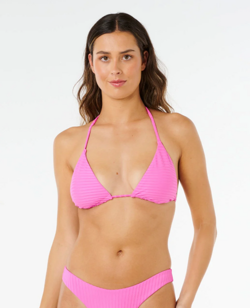 Rip Curl Prem Surf Sliding Tri Swim Top D-DD Super Pink