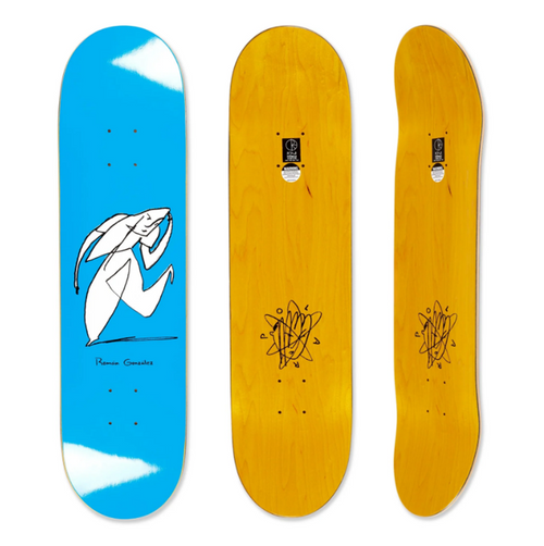 Polar Gonzalez Stay in Motion Skateboard Deck Blue 8.125x14.2WB