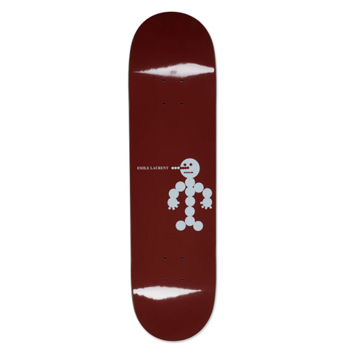 Polar Laurent Snowman Skateboard Deck Wine 8.125x14WB