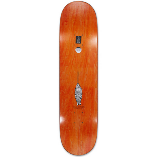 Polar Rozenberg SpiderKing Skateboard Deck Natural Stain 8x14.25WB