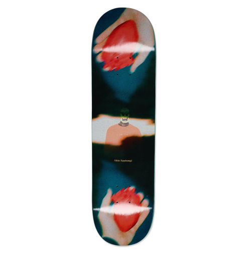 Polar Sanbongi Heart in Hand Skateboard Deck Black Red 8.5x14.3WB