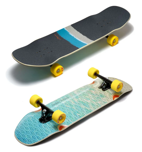 Loaded Bolsa II Skateboard Complete Blue White 9.4x34"