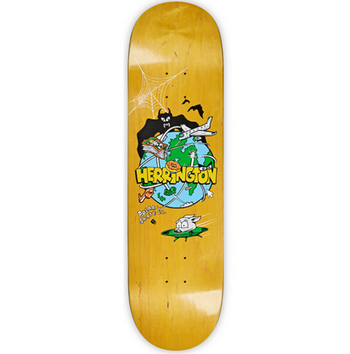 Polar Planet Herrington Skateboard Deck Natural Stain 8.62x14.25WB