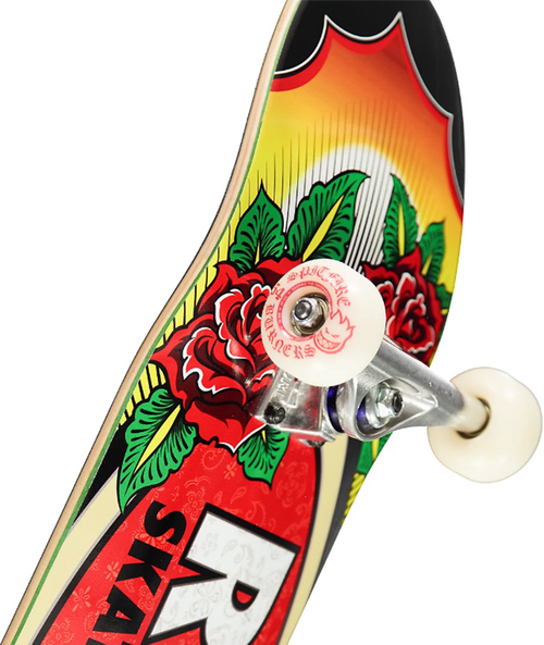 Real Rose Oval Skateboard Complete Red 7.75