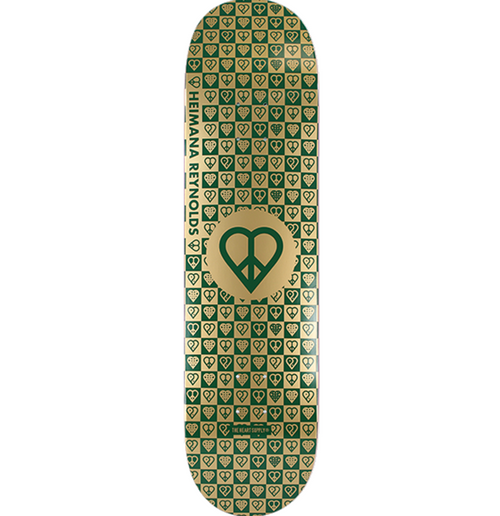 Heart Supply Reynolds Trinity Skateboard Deck Gold Foil 8.25x14WB