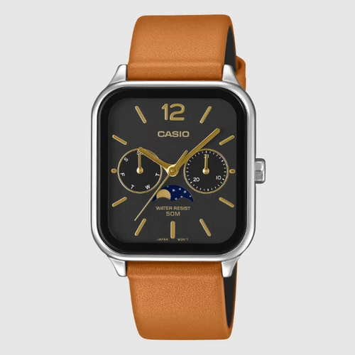 CASIO MTPM305LC-1A Watch Brown Silver