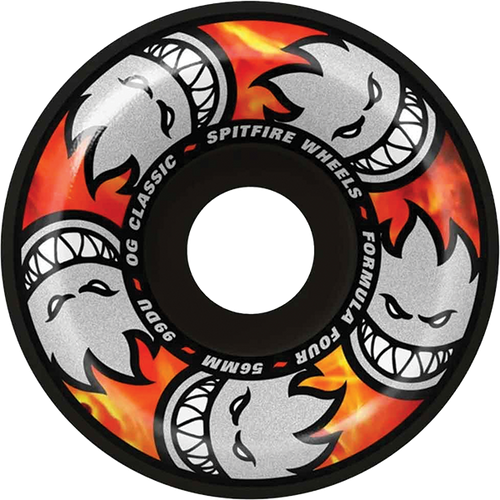 SPITFIRE F4 99A OG CLASSIC 56MM MULTIBALL BLK WHEELS SET