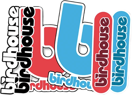 BIRDHOUSE 12/PK ASST LOGOS STICKERS