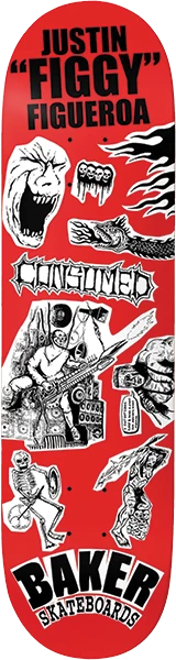 BAKER FIGUEROA DIVINE EVIL SKATEBOARD DECK-8.38