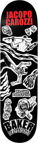 BAKER CAROZZI DIVINE EVIL SKATEBOARD DECK-8.25