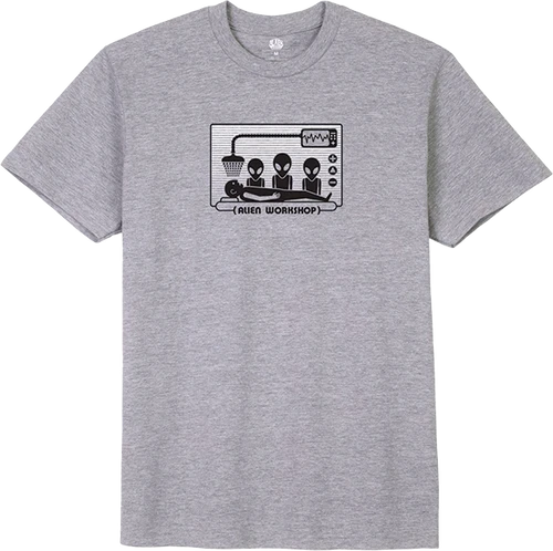 ALIEN WORKSHOP ABDUCTION RAYS SS SMALL STEEL GREY