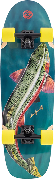 LANDYACHTZ RAFT TROUT SKATEBOARD COMPLETE-9.9X32.5