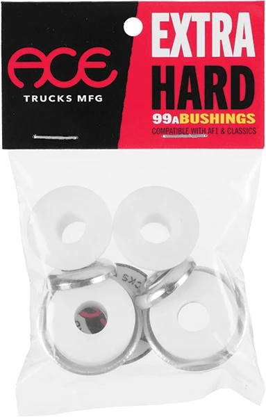 ACE EXTRA HARD BUSHINGS KIT 99a/99a WHITE 2pr