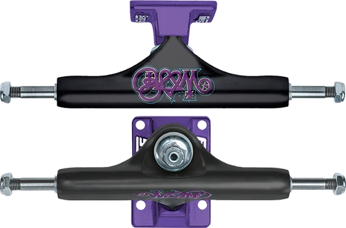 SLAPPY ST1 CLASSIC HOLLOW 8.5 BAM MARGERA BLK/PUR TRUCKS SET