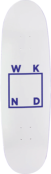 WKND LOGO SKATEBOARD DECK-9.87 WHITE