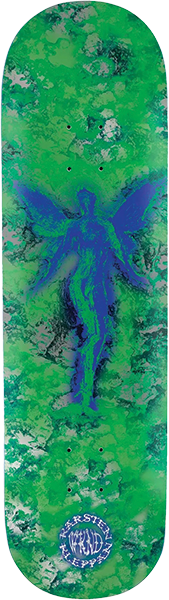 WKND KLEPPAN HULDRA SKATEBOARD DECK-8.0 GREEN/BLUE