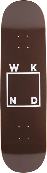 WKND LOGO SKATEBOARD DECK-8.5 BROWN