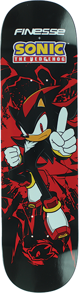 FINESSE SEGA SONIC DARK SHADOW SKATEBOARD DECK-8.25