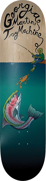 TOY MACHINE MARTIN FISHING SKATEBOARD DECK-8.25