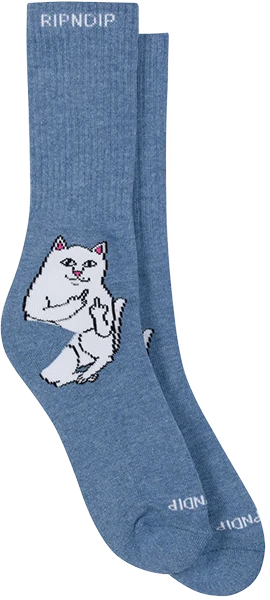 RIP N DIP LORD NERMAL CREW SOCKS SLATE HEATHER