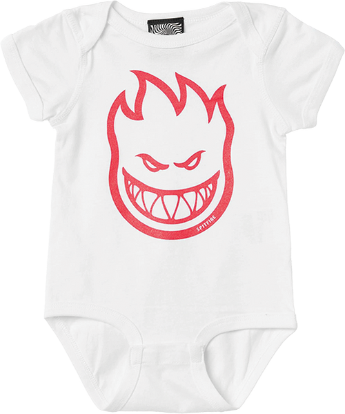 SPITFIRE BIGHEAD ONESIE 12M-WHT/RED