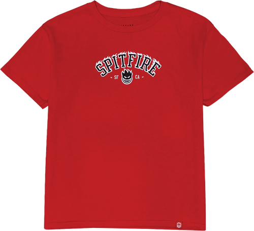 SPITFIRE TEAM BIGHEAD FLAMES YTH SS M-RED/BLK