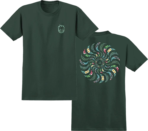 SPITFIRE FLORAL CLASSIC SS MEDIUM FOREST GRN