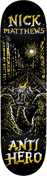 ANTI HERO MATTHEWS FIRESIDE SKATEBOARD DECK-8.5