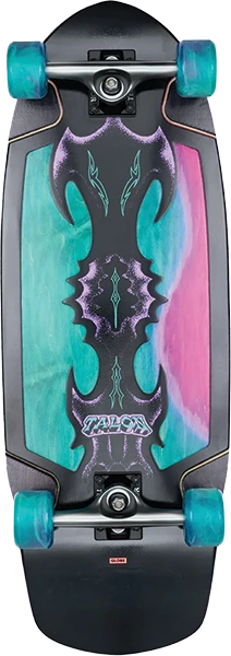GLOBE TALON 30" SKATEBOARD COMPLETE-10.5x30 BLACK/BLUE/GREEN