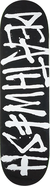 DEATHWISH DEATHSPRAY SKATEBOARD DECK-8.75 BLK/WHT