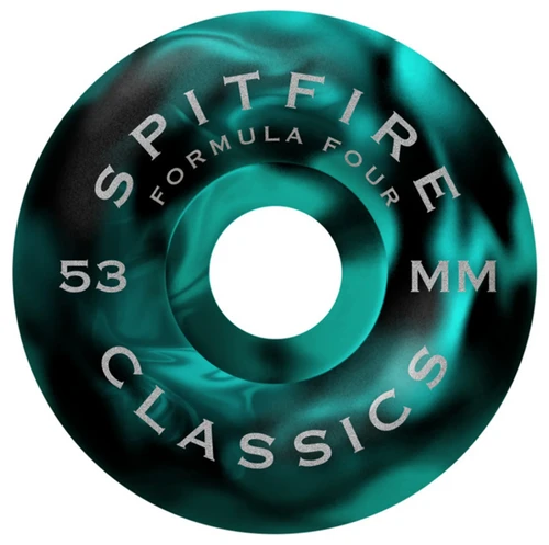 Spitfire F4 Team Floral Classics Wheels Blue Black Swirl 53/99a
