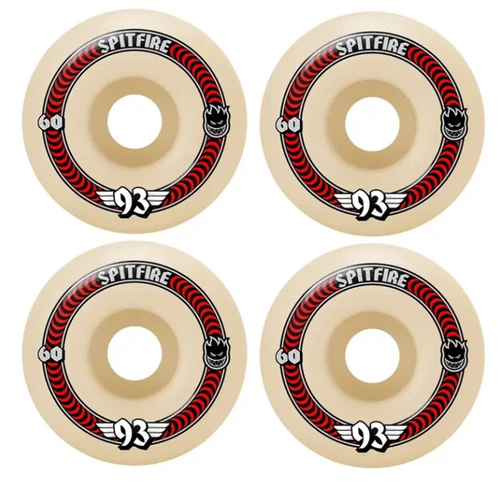Spitfire F4 Soft Slider Classic Wheels Natural Red 60/93a