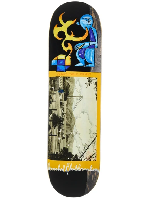 Krooked Cernicky Bridge Skateboard Deck Natural Yellow 8.5x14.25WB