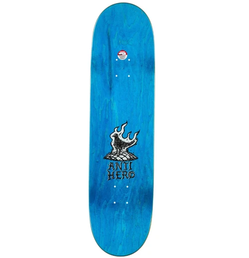 Anti Hero Matthews Fireside Skateboard Deck Black Yellow 8.5x14.38WB