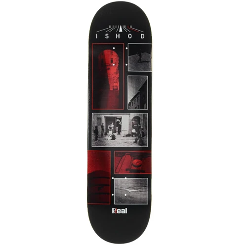 Real Ishod Photo Slick Twin Skateboard Deck Black 8.3x14.4WB