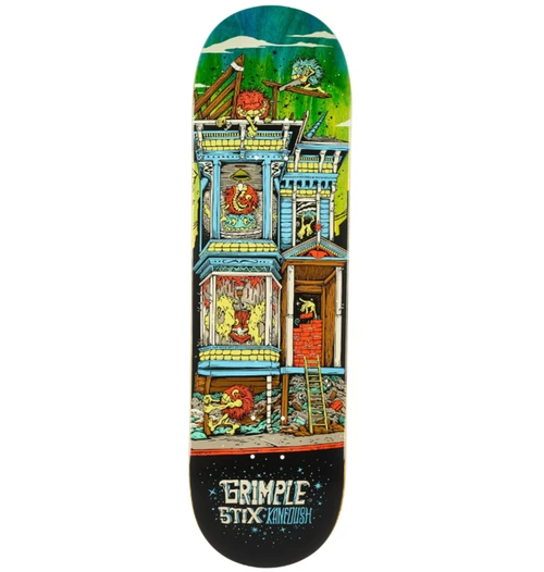 Anti Hero Kanfoush Victorian Skateboard Deck Blue 8.75x14.25WB