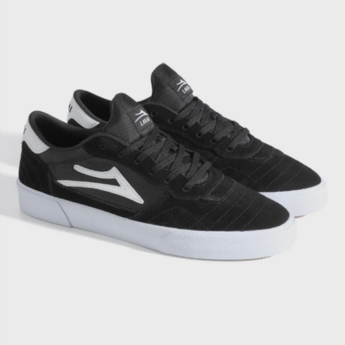 Lakai Cambridge Suede Skate Shoes Black White