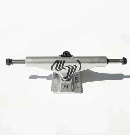 Silver M-Hollow Skate Trucks Set Silver 8.25