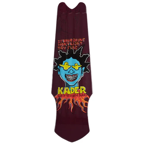 Krooked Kader Guest Tri Plane Skateboard Deck Purple 9.75