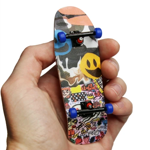 Teak Pro Gen2 Carlsbad Cruiser Fingerboard Complete Black Blue 34mm