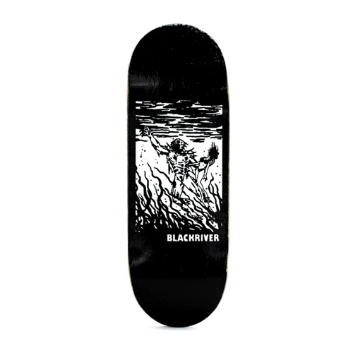 Blackriver X Broadcast Pro Fingerboard Deck Black White 32mm Classic