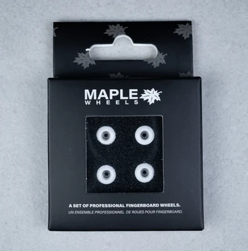 Maple Pro Fingerboard Wheels Classics Halo White 7.6mm x 5mm