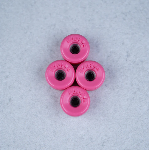 Maple Pro Fingerboard Wheels Bowls Hot Pink 9mm x 5mm