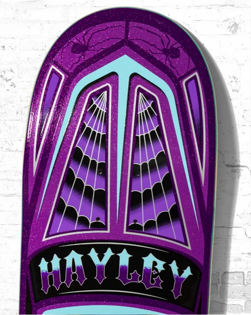 Real Hayley Threadline TruFit Skateboard Deck Purple 8.38x14WB