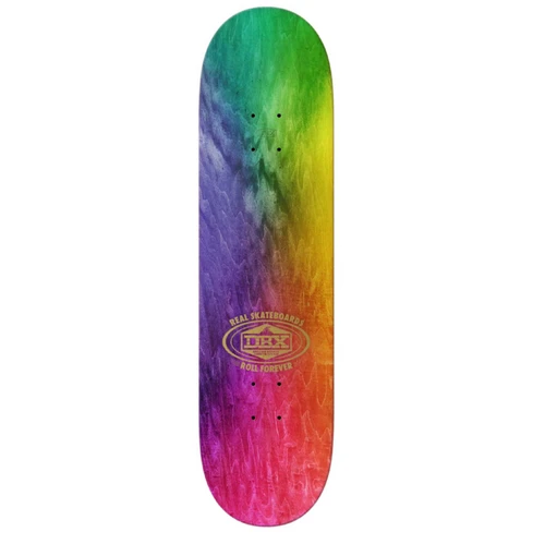 Real Ishod DBX SLK Cat Skateboard Deck Tie Dye 8.25x14.33WB