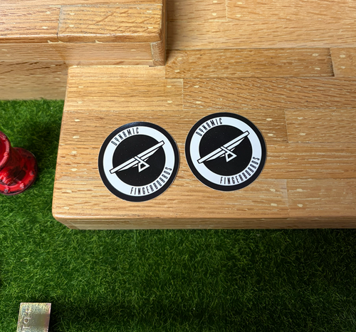 Dynamic Fingerboard Wings Trucks Sticker Black 1.5 (2pack)