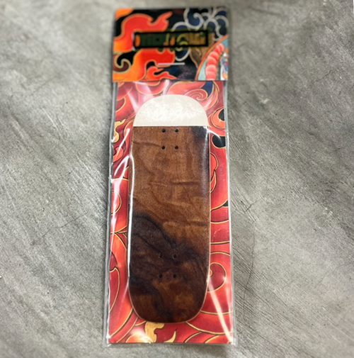 Morrow Cruiser Split Ply Pro Fingerboard Deck Brown Stained 34x97