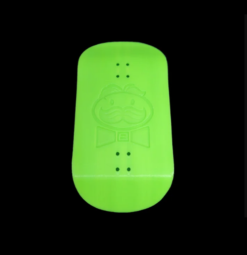 FutureBoundPrints Mr Stackerz Pringle Fingerboard Deck Green 50x103